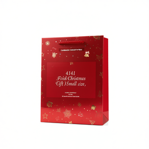 Sac cadeau de Noël en feuille d'or 4141, petite taille - Product Image 2