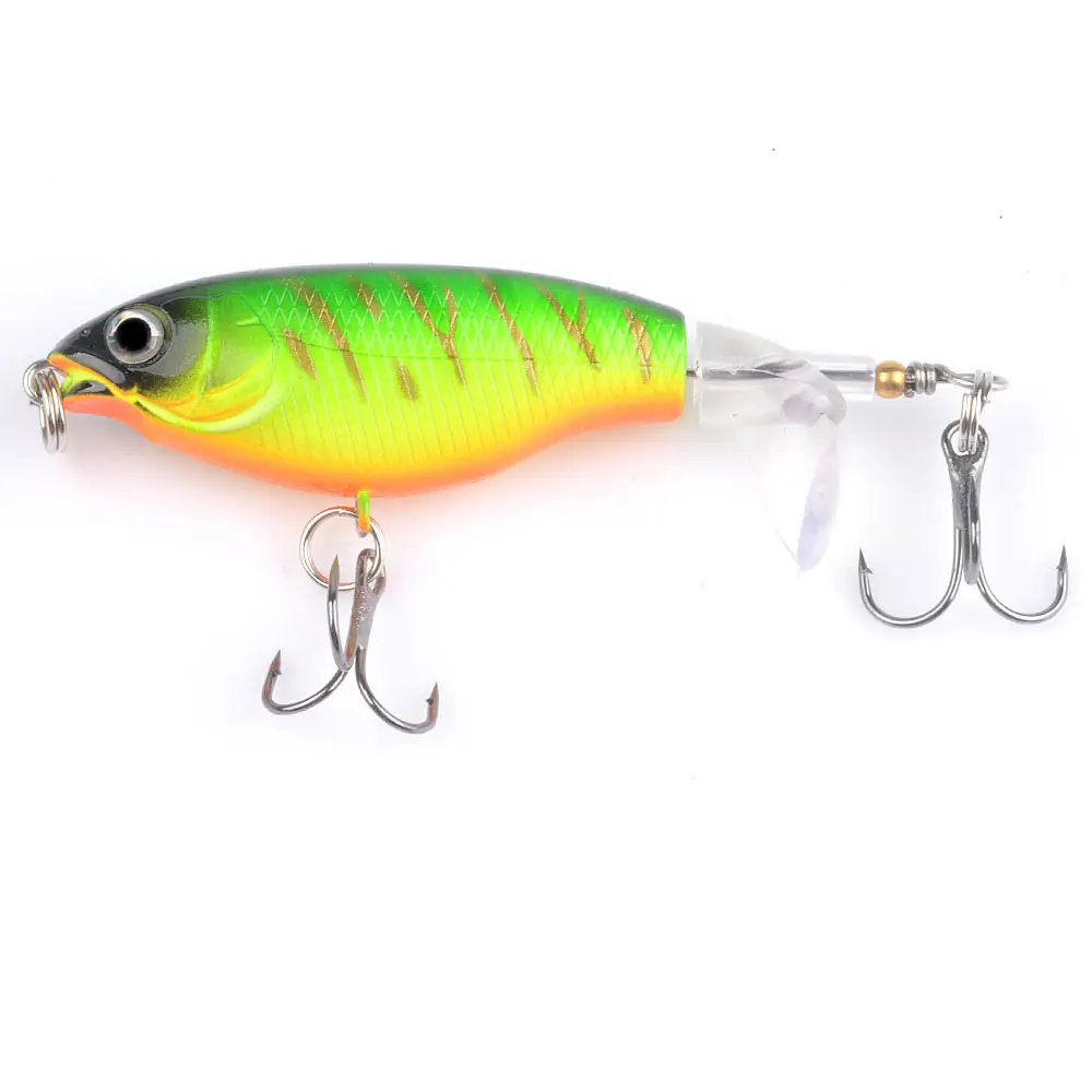 Hard ABS Plastic Rotating Sequined Fishing lures Noisy Spinning Buzzing Bait