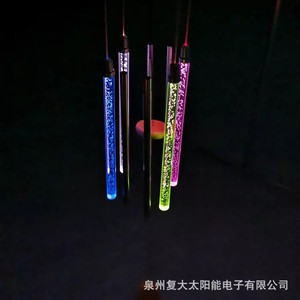 Solar Garden Wind Chime <b>Led</b> Bubble <b>Tubes</b> Hanging Outdoor Light For Patio Deck - Product Image 3