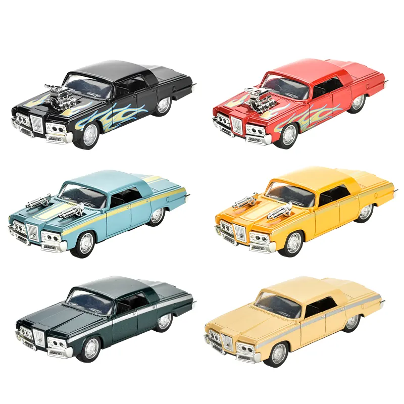 China Hot Sell Großhandel 1/32 Klassische Fahrzeuge Modell Spielzeug Miniatur Kollektion Druckguss Metall Auto für Kinder