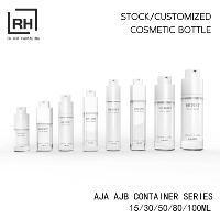 Flacon pompe sans air en plastique vert pour cosmétiques, brume visage et corps, 15 ml, 30 ml, 50 ml, 80 ml, 100 ml, pour soins de la peau
