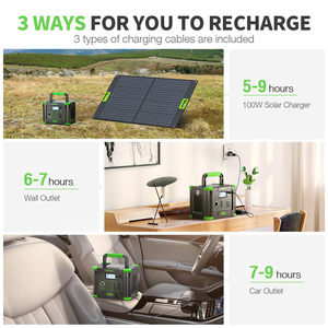 Generador Solar EBL de 300W, Sistema de Almacenamiento de Energía, Fuente de Alimentación Portátil, Banco de Energía de CA de 78000 mAh, Estación de Energía para Exteriores - Product Image 4