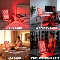 Sauna infrarouge et thérapie par lumière rouge GLPE APO-1200 avec écran tactile, cabine et lit LED, levage hydraulique électrique, garantie 5 ans