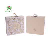 Boîte d'emballage cosmétique personnalisée de luxe, boîte cadeau en papier pliable pour ensembles de maquillage et cosmétiques