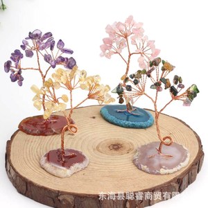 <b>Crystal</b> <b>Tree</b> Mini Decorative Ornament K9 <b>Crystal</b> Floral Shape Home Decoration Gift Item - Product Image 2