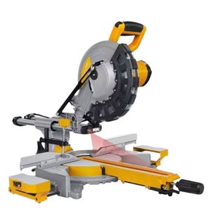 Sierra de panel eléctrica de 2400W y 10 pulgadas para cortar madera, herramienta de corte a inglete para puertas y ventanas en carpintería - Product Image 1