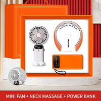 Ventilateur portable, masseur de cou, batterie externe, coffret cadeau, accessoires de voyage, achats d'entreprise, bien-être du personnel, souvenirs d'événements professionnels