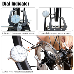 Soporte de Centrado de Ruedas de Bicicleta LEBYCLE con Indicador de Dial, Calibrador de Llantas para Ruedas de 12-29 Pulgadas y 700C - Product Image 3