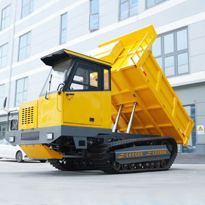 Бесплатная доставка новый гусеничный самосвал строительная техника 8 тонн гусеничный транспортный самосвал Многофункциональный фермерский гусеничный самосвал - Product Image 3