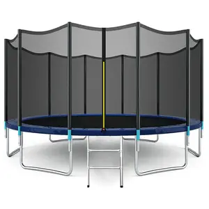 Basso prezzo 16FT trampolino all'aperto per bambini e adulti che saltano Fitness grande parco trampolino all'aperto