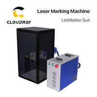Machine de marquage Laser à Fiber nuages, dispositif de marquage avec couvercle de protection pour le bricolage