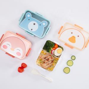 ICEN B34 High Quality Plastic <b>Lunch</b> <b>Box</b> Bento <b>Box</b> Children Preschool Snack Containers with Spoon - Product Image 2