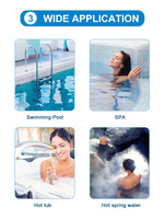 Bandelettes de test d'eau de spa personnalisées Kits de test de PH pour piscine Papier de test de sel et de chlore pour l'eau de piscine Accessoires de spa pour les entreprises