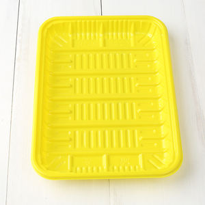 Supermercato congelato cibo fresco nero pp vassoio di carne contenitore supermercato carne verdura imballaggio - Product Image 6