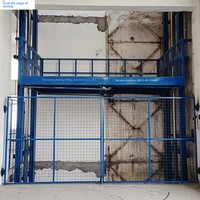 Einfacher kleiner Einschienen-Aufzug für Werkstätten: Elektrohydraulischer Lastenaufzug mit Führungsschiene