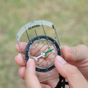 Outdoor Compass Professional <b>Multi</b> Functional <b>Camping</b> Survival <b>Tool</b> With Pointer Display Plastic Material - Product Image 1