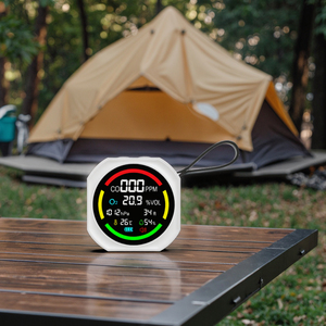 Détecteur de <span class=keywords><strong>gaz</strong></span> rechargeable <span class=keywords><strong>pour</strong></span> monoxyde de carbone et oxygène, avec mesure de pression d'altitude, température et humidité, <span class=keywords><strong>pour</strong></span> la sécurité en voyage et le <span class=keywords><strong>camping</strong></span> en extérieur, avec <span class=keywords><strong>alarme</strong></span> - Product Image 5
