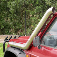 Snorkel de voiture en acier inoxydable noir de 4 pouces pour Toyota Land Cruiser LC200 2017+ – Tuyau d'admission d'air et conduit de pénétration aquatique
