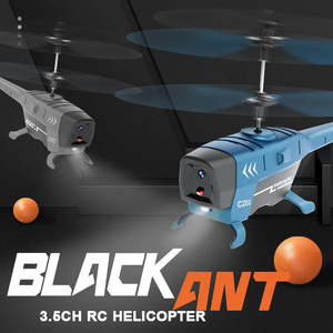 <span class=keywords><strong>Hélicoptère</strong></span> télécommandé 2,4 GHz Black Hornet avec caméra, lumière, fonction d'évitement d'obstacles, radio 3,5 canaux et piles - Product Image 2