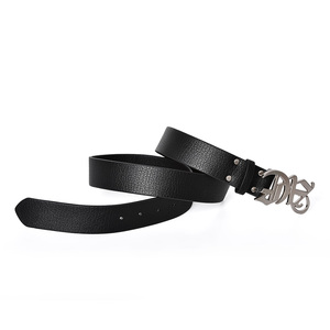 Cinturón Dives S23WB07172 de 3.3 cm de Ancho, Estilo Hip Hop, con Hebilla de Aleación y Cuero PU de Alta Calidad con Corte 3D en Plata Antigua, Logotipo Personalizable - Product Image 5