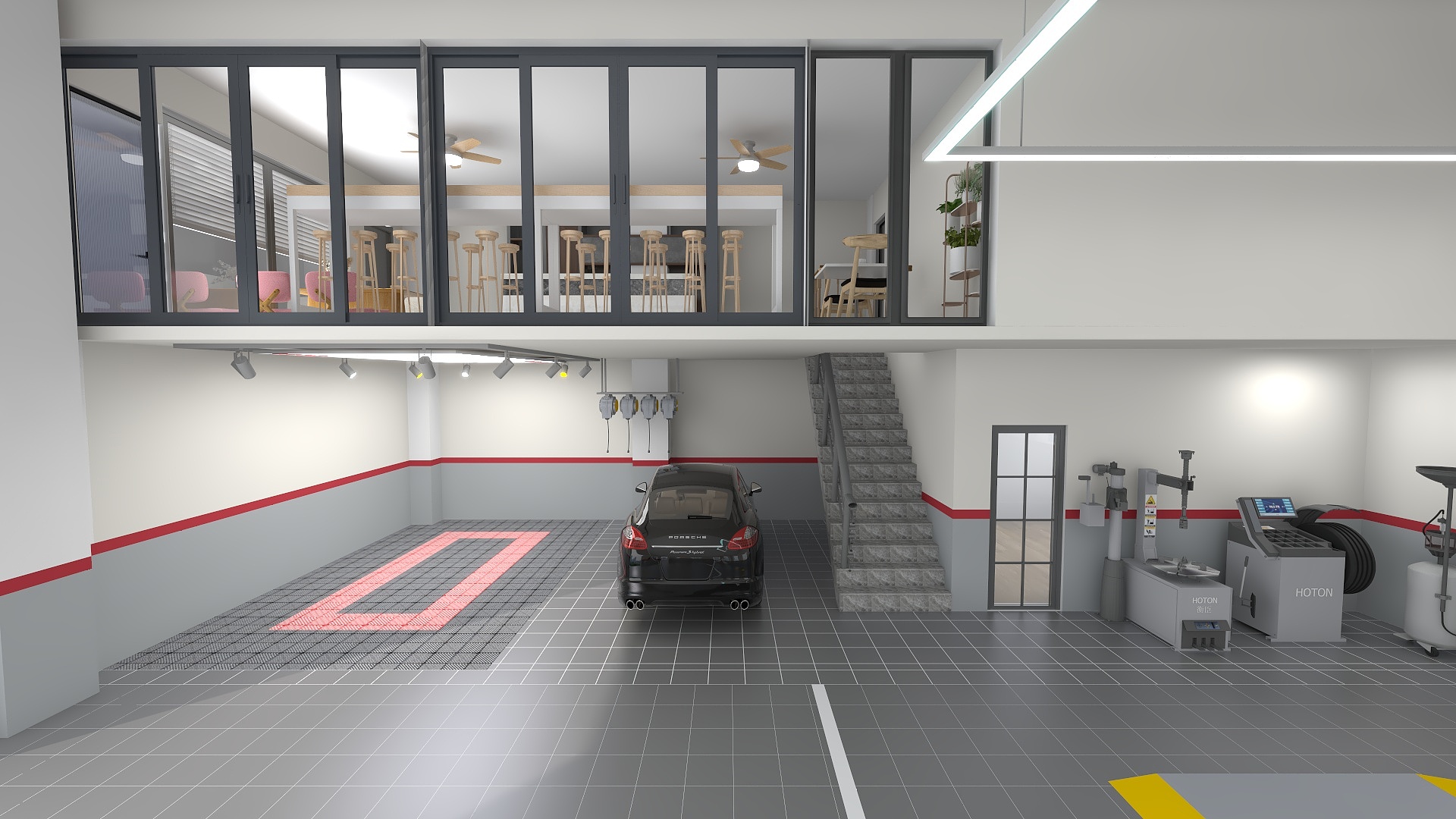 Design car workshop and provide full set equipment and on line install support