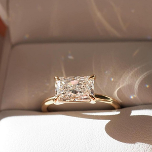 14k 18k 솔리드 골드 랩그로운 다이아몬드 남성 여성 약혼 반지 IGI GIA 인증 2ct 3ct VVS 랩 다이아몬드 주얼리 맞춤 제작 - Product Image 1