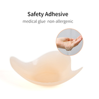 XW061 haute qualité rassemblement seins supplémentaires sans couture sans bretelles nu Mature Invisible Silicone collant soutien-gorge pour grande taille