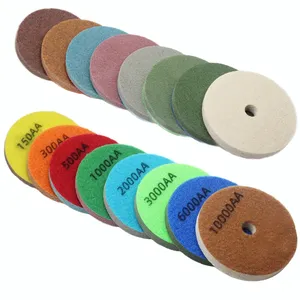 Tampons de polissage humide en éponge diamantée de 3 po (10 mm) pour la <span class=keywords><strong>restauration</strong></span> du marbre, OEM pour la rénovation de pierre, granit, quartz et céramique - Product Image 3