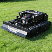 Tondeuse à gazon RC à chenilles CE EPA pour vergers, broyeur d'herbe pour terrains agricoles en pente
