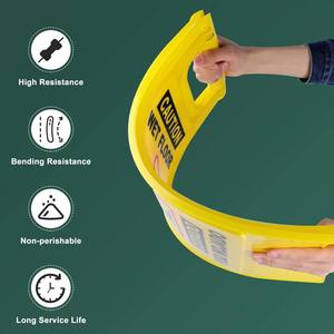 Señal <span class=keywords><strong>de</strong></span> Advertencia Bilingüe para Piso Mojado, Tipo A-Frame, Señal <span class=keywords><strong>de</strong></span> Seguridad <span class=keywords><strong>de</strong></span> Plástico Resistente para Espacios Comerciales y Públicos - Product Image 3