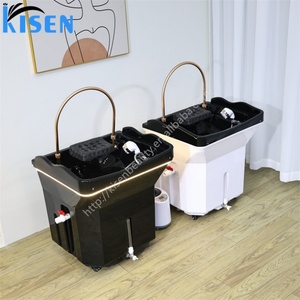 Equipo de Spa Capilar KISEN, Lavacabezas Portátil con Masaje y Luz LED para Salón de Belleza, Terapia Capilar con Agua - Product Image 5