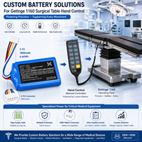 Batterie médicale conforme aux réglementations européennes pour table chirurgicale, commande manuelle Getinge Maquet STERIS Skytron OEM ODM
