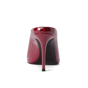 Sandali da Donna in Pelle Verniciata con Punta Aperta, Tacco a Spillo, Taglio a V, Minimalisti, Personalizzabili OEM - Product Image 3