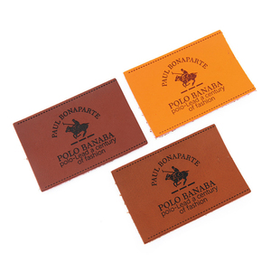 Accessories Factory Low MOQ Custom Jeans Leather <strong>Labels</strong> Size Shape OEM Imitation Leather <strong>Clothes</strong> Badge Patch Leather <strong>Label</strong> <strong>Maker</strong> - Product Image 2