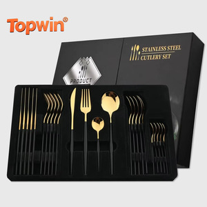 ชุดช้อนส้อมสแตนเลสสำหรับรับประทานอาหารแบบตะวันตก สำหรับ 6 ที่ - Product Image 1