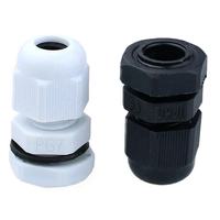 Presse-étoupe en nylon étanche IP68 blanc 3-6,5 mm certifié RoHS, presse-étoupe métallique en laiton/acier inoxydable PG7 certifié RoHS