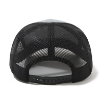 Casquettes de camionneur personnalisées avec logo en cuir, fermeture en maille avec boucle en plastique, 6 panneaux, style 112