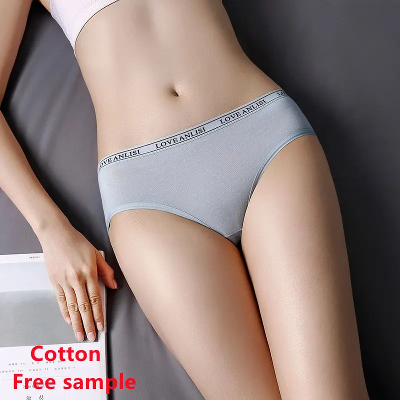 Bragas Mujer OEM ODM Ladies Pantys Women Low Waist 100% Pure Cotton Seamless Wholesale Plus Size Sexy Underwear Women's Panties