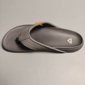 <span class=keywords><strong>Gris</strong></span> texturé respirant anti-glissant confort doux semelle épaisse à la mode décontracté hommes en plein air toutes saisons tongs - Product Image 2