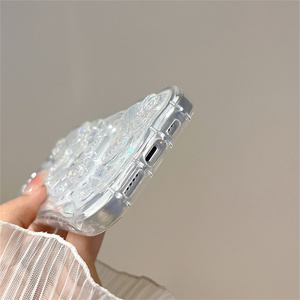 Funda Transparente con Brillantina de Mariposas para Samsung Galaxy A37/A57/A27/A17, Funda Protectora de TPU Suave Antigolpes y Antihuellas para Teléfono Móvil - Product Image 3