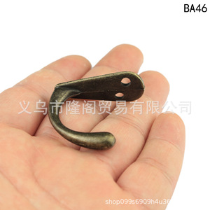 <b>Antique</b> Style Zinc Alloy <b>Wardrobe</b> Hook 36mm Wall Mount BA46 Small Hook - Product Image 2