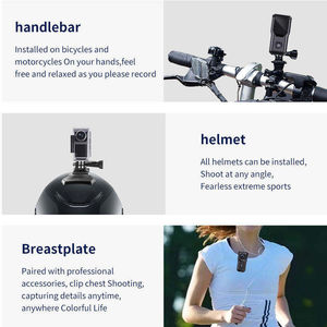 Caméra d'action WiFi 4K, étanche 30M, anti-tremblement, grand angle 147°, écran frontal, mini caméra portable pour plongée et cyclisme en extérieur - Product Image 3