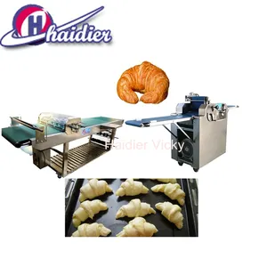 Haidier Croissant Machine/CE Certified Factory Supply Automatic Croissant Bread Production Line