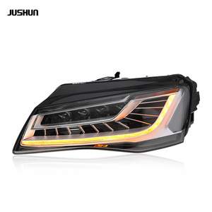 ชุดไฟหน้า Jushun Audi A8 แบบ LED DRL พร้อมไฟเลี้ยวแบบไดนามิก รุ่นปี 11-13 ไม่ต้องเปลี่ยนกันชน - Product Image 2