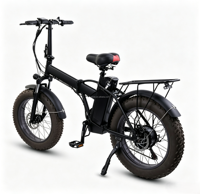 Vélo de ville pliable à pneus larges de 20 pouces, puissant, longue portée, tout-terrain, 7 vitesses, frein à disque