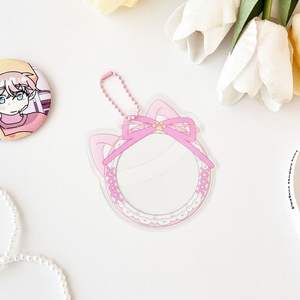 UIOWIO Étui de rangement pour badges en PVC personnalisé, motif OEM, anime, <span class=keywords><strong>badge</strong></span> en <span class=keywords><strong>plastique</strong></span>, sac de rangement pour badges, porte-badges, mini sac ITA, présentoir de badges - Product Image 2