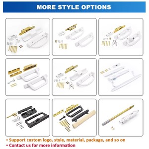 Modern Apartment Villa Patio Sliding Door <strong>Handle</strong> <strong>Lock</strong> Set Key Cylinder Face Plate Mortise <strong>Lock</strong> Full Replacement <strong>Window</strong> <strong>Handle</strong> - Product Image 2