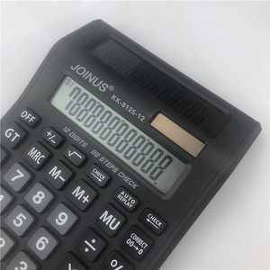 Joinus Dual Display Calculator 12 Digit Black Office Financial Desktop Calculator - Product Image 3