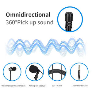 Microphone cravate professionnel Jmary MCR5, type <span class=keywords><strong>micro</strong></span> 3,5 mm pour téléphone portable, PC, caméra, <span class=keywords><strong>micro</strong></span> cravate pour voix professionnelle - Product Image 3