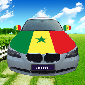 Bandera de Senegal con Mangas de Chal para el Partido de Fútbol 2026, Banderas Senegalesas de 3x5 Pies, Bandera para Ventana Exterior y Pancarta para Cubrir el Automóvil - Product Image 4